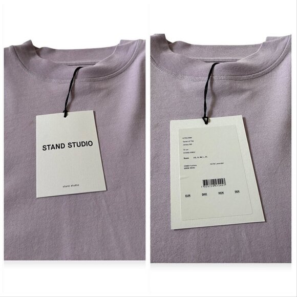 Stand Studio SANIA LS TEE, Lavender, Size S, New with tag - Picture 6 of 15